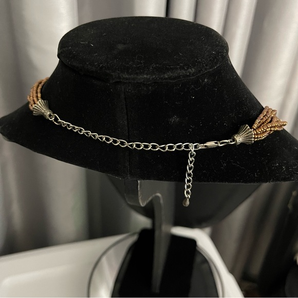 Multi strand Copper Colored Necklace - Picture 6 of 6